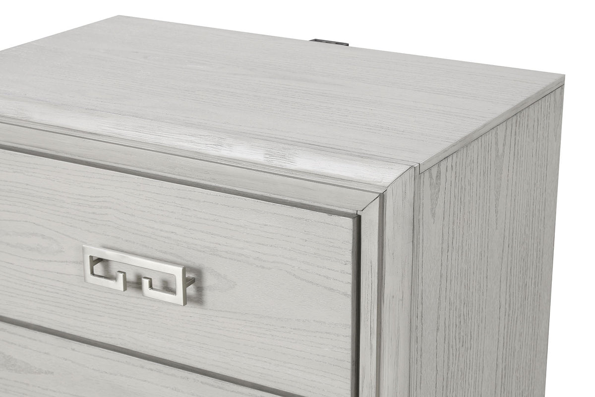 Basilone Rustic White 5 Pc Queen Bedroom Set from Furniture of America - Luna Furniture
