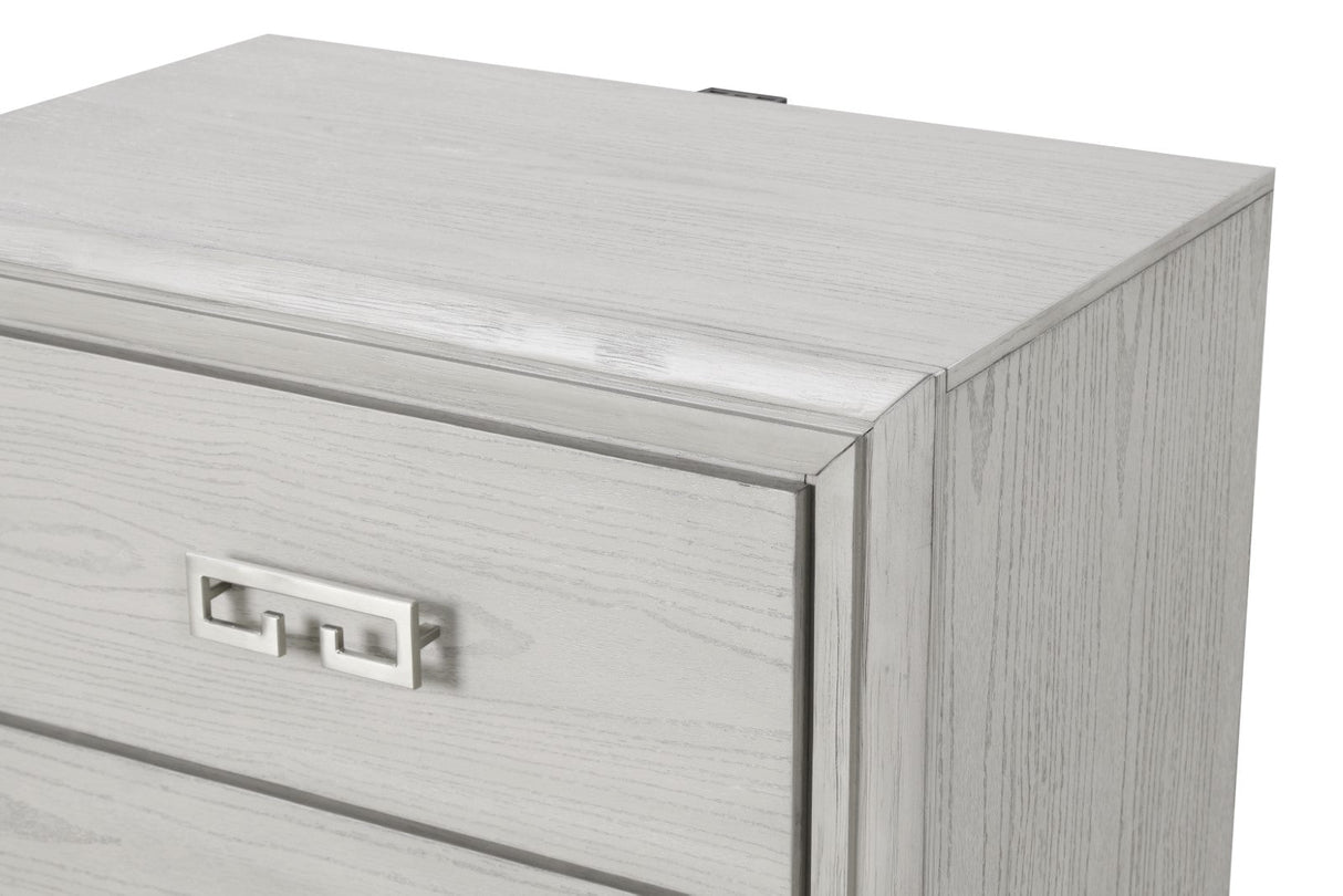 Basilone Rustic White Transitional Bedroom Set from Furniture of America - Luna Furniture