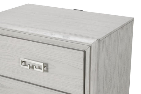 Basilone Rustic White Transitional Bedroom Set from Furniture of America - Luna Furniture