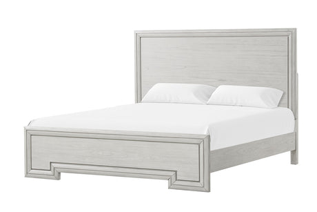 Basilone Rustic White 5-Piece Queen Bedroom Set from Furniture of America - Luna Furniture