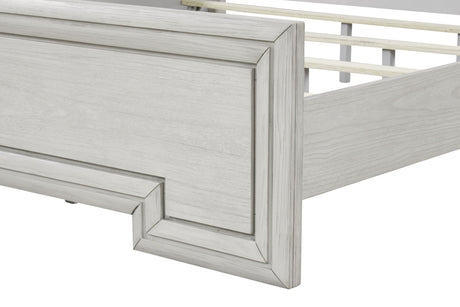 Basilone Rustic White Queen Bed from Furniture of America - Luna Furniture