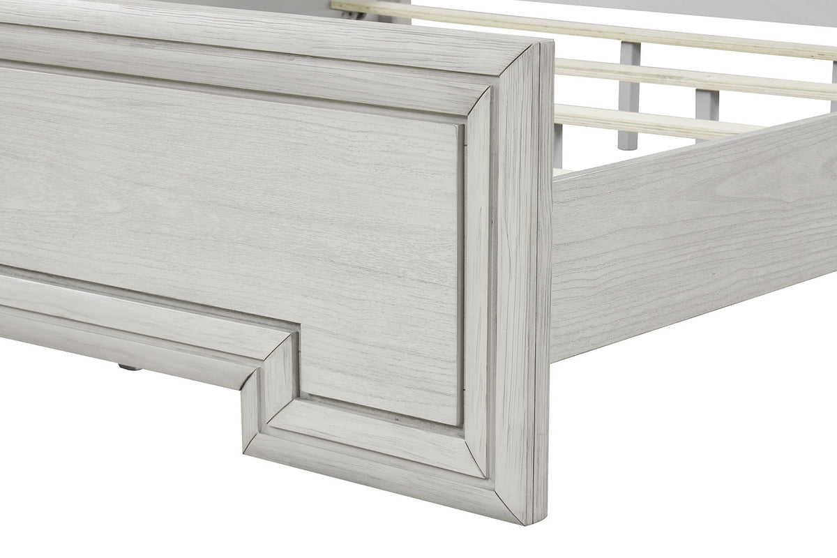 Basilone Rustic White 5 Pc Queen Bedroom Set from Furniture of America - Luna Furniture