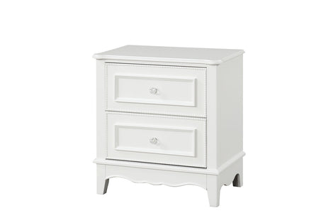 Naucalpan White Nightstand from Furniture of America - Luna Furniture