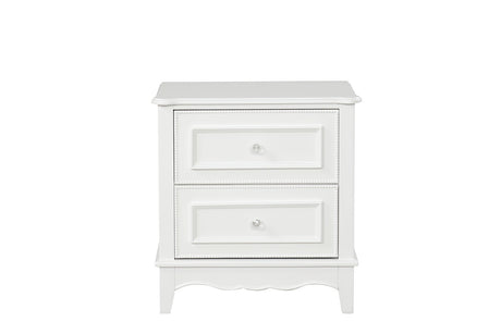 Naucalpan White Nightstand from Furniture of America - Luna Furniture