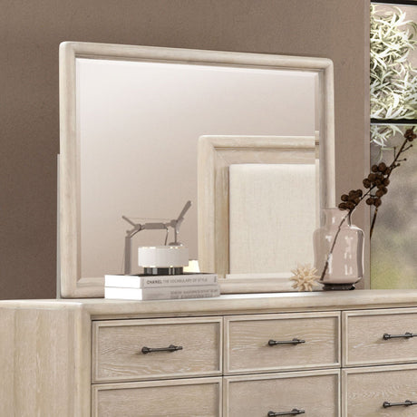 Midhurst Oak Mirror (Mirror Only) from Furniture of America - Luna Furniture