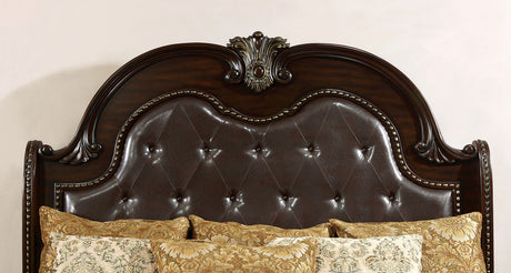 Fromberg Brown Cherry Queen Bed from Furniture of America - Luna Furniture