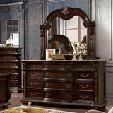 Fromberg Brown Cherry Dresser from Furniture of America - Luna Furniture