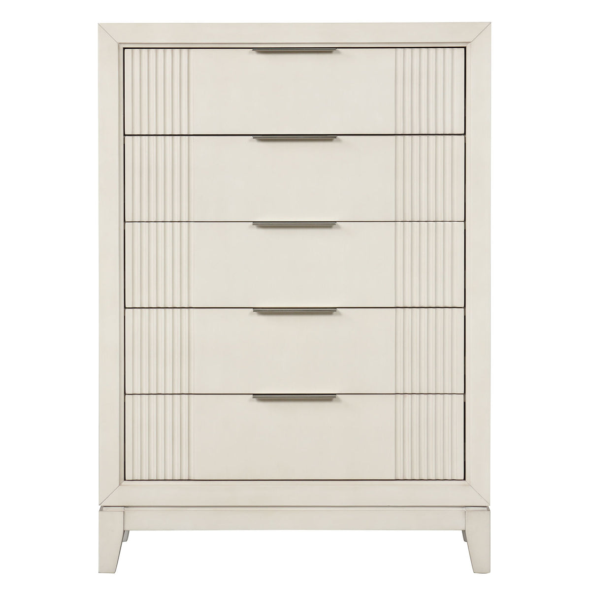 Isadore Antique White 5 Pc Queen Bedroom Set from Furniture of America - Luna Furniture