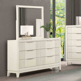Isadore Antique White 5 Pc Queen Bedroom Set from Furniture of America - Luna Furniture