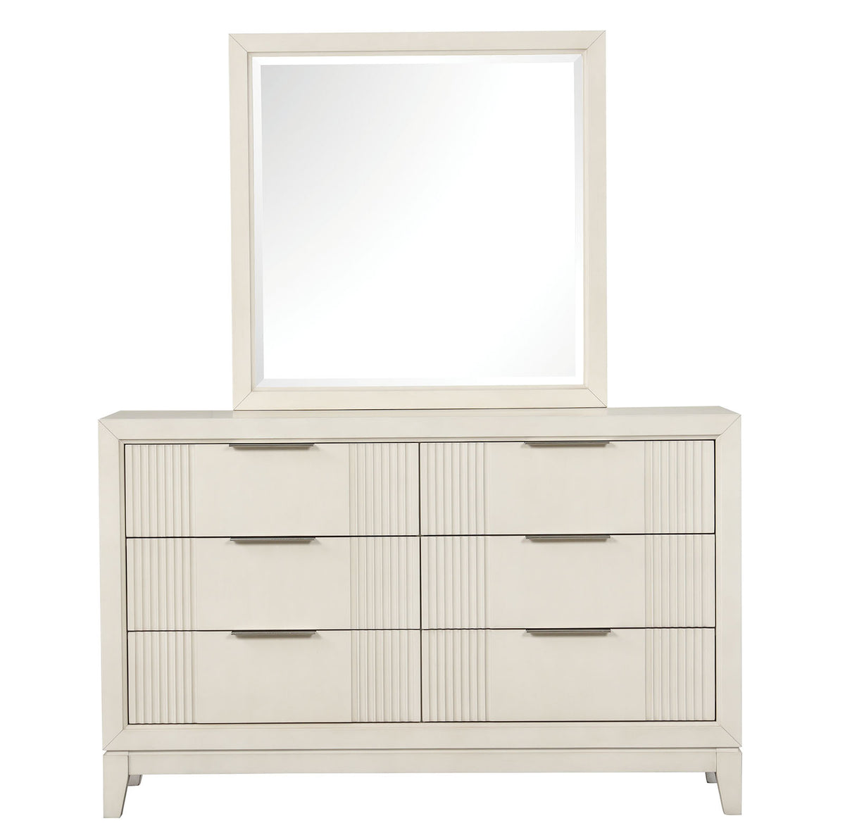 Isadore Antique White 5 Pc Queen Bedroom Set from Furniture of America - Luna Furniture