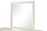 Isadore Antique White Mirror (Mirror Only) from Furniture of America - Luna Furniture