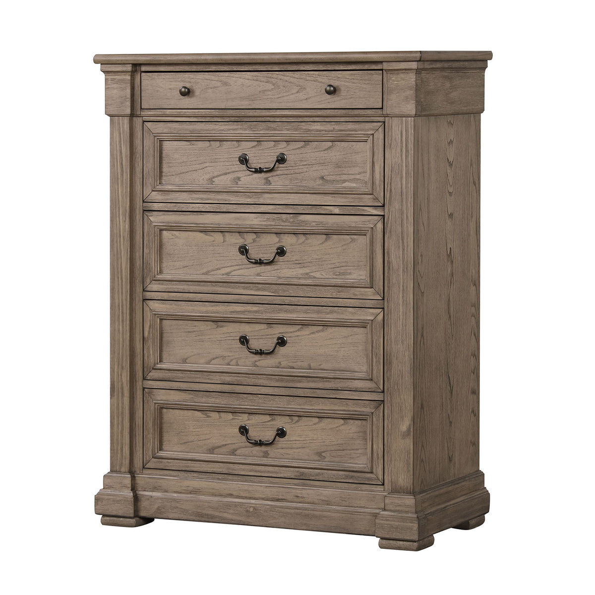 Sheringham Weathered Gray 5 Pc Queen Bedroom Set from Furniture of America - Luna Furniture