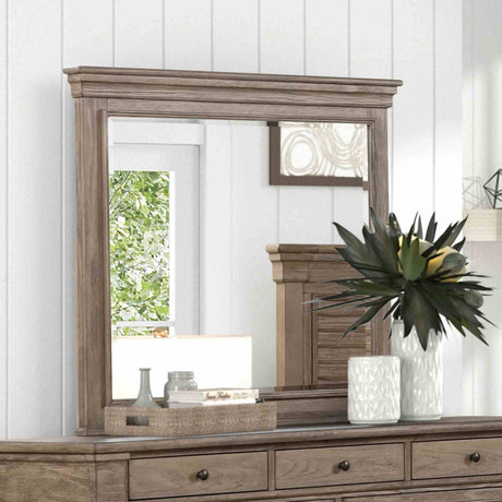 Sheringham Weathered Gray 5-Piece Queen Bedroom Set from Furniture of America - Luna Furniture