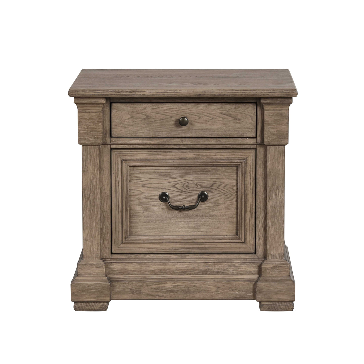 Sheringham Weathered Gray 5 Pc Queen Bedroom Set from Furniture of America - Luna Furniture
