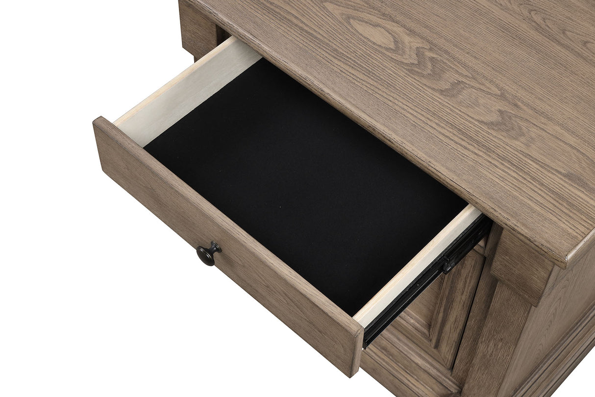 Sheringham Weathered Gray Transitional Bedroom Set from Furniture of America - Luna Furniture