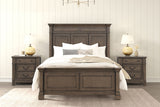 Huddersfield Dark Walnut Queen Panel Bed from Furniture of America - Luna Furniture