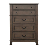 Huddersfield Dark Walnut Chest from Furniture of America - Luna Furniture