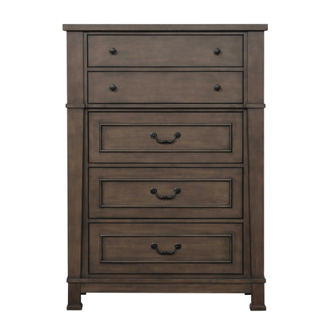 Huddersfield Dark Walnut Chest from Furniture of America - Luna Furniture