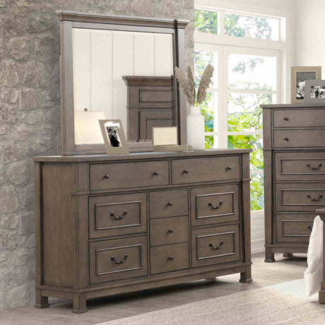 Huddersfield Dark Walnut 5-PieceQueen Bedroom Set from Furniture of America - Luna Furniture