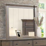 Huddersfield Dark Walnut Mirror (Mirror Only) from Furniture of America - Luna Furniture
