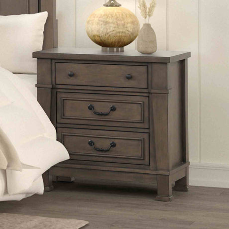 Huddersfield Dark Walnut 5-PieceQueen Bedroom Set from Furniture of America - Luna Furniture