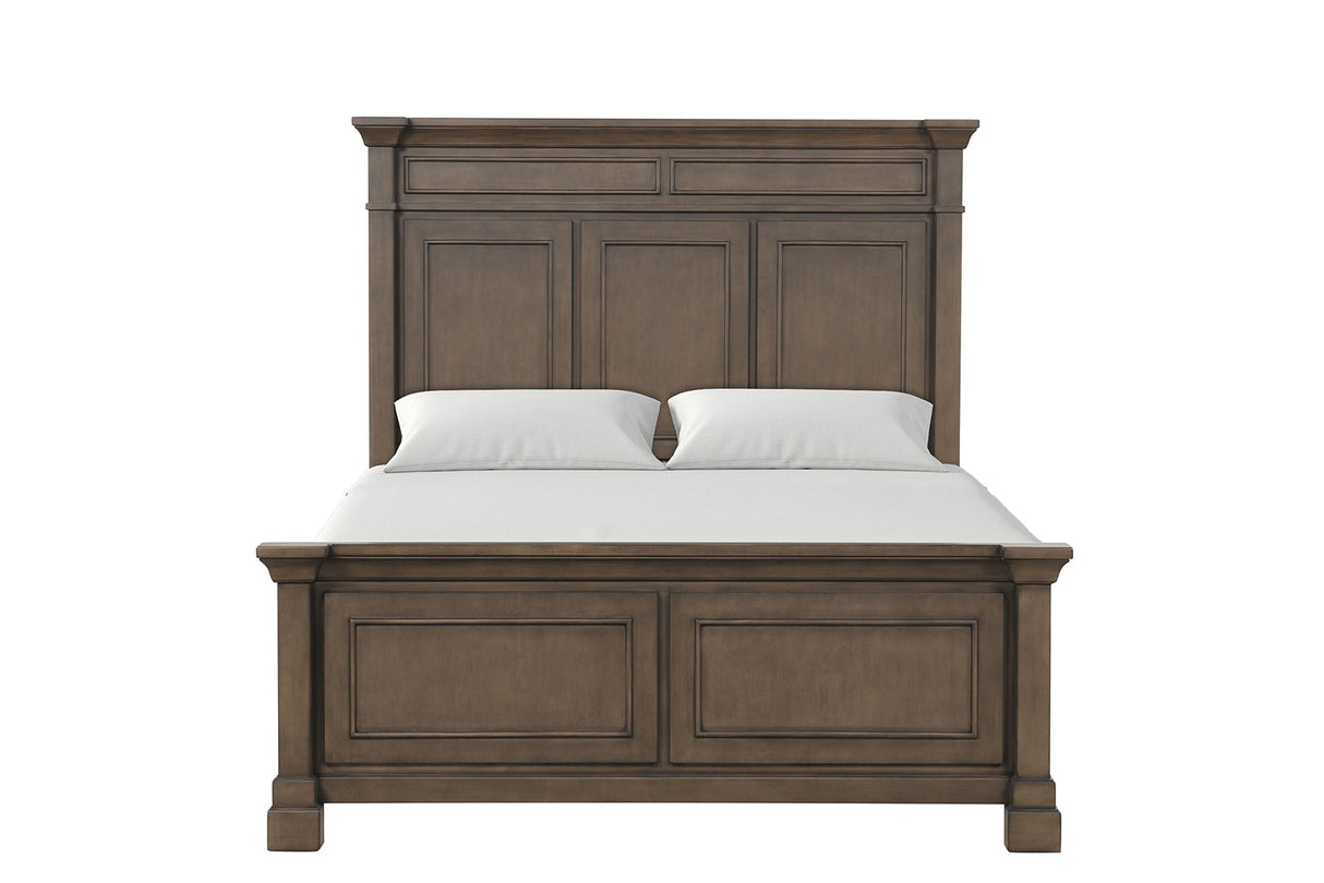 Huddersfield Dark Walnut Queen Panel Bed from Furniture of America - Luna Furniture