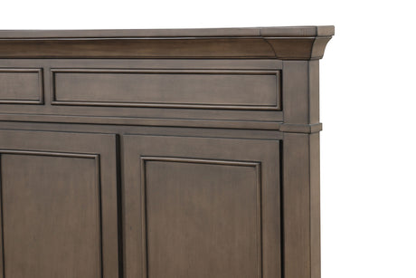 Huddersfield Dark Walnut 5-PieceQueen Bedroom Set from Furniture of America - Luna Furniture