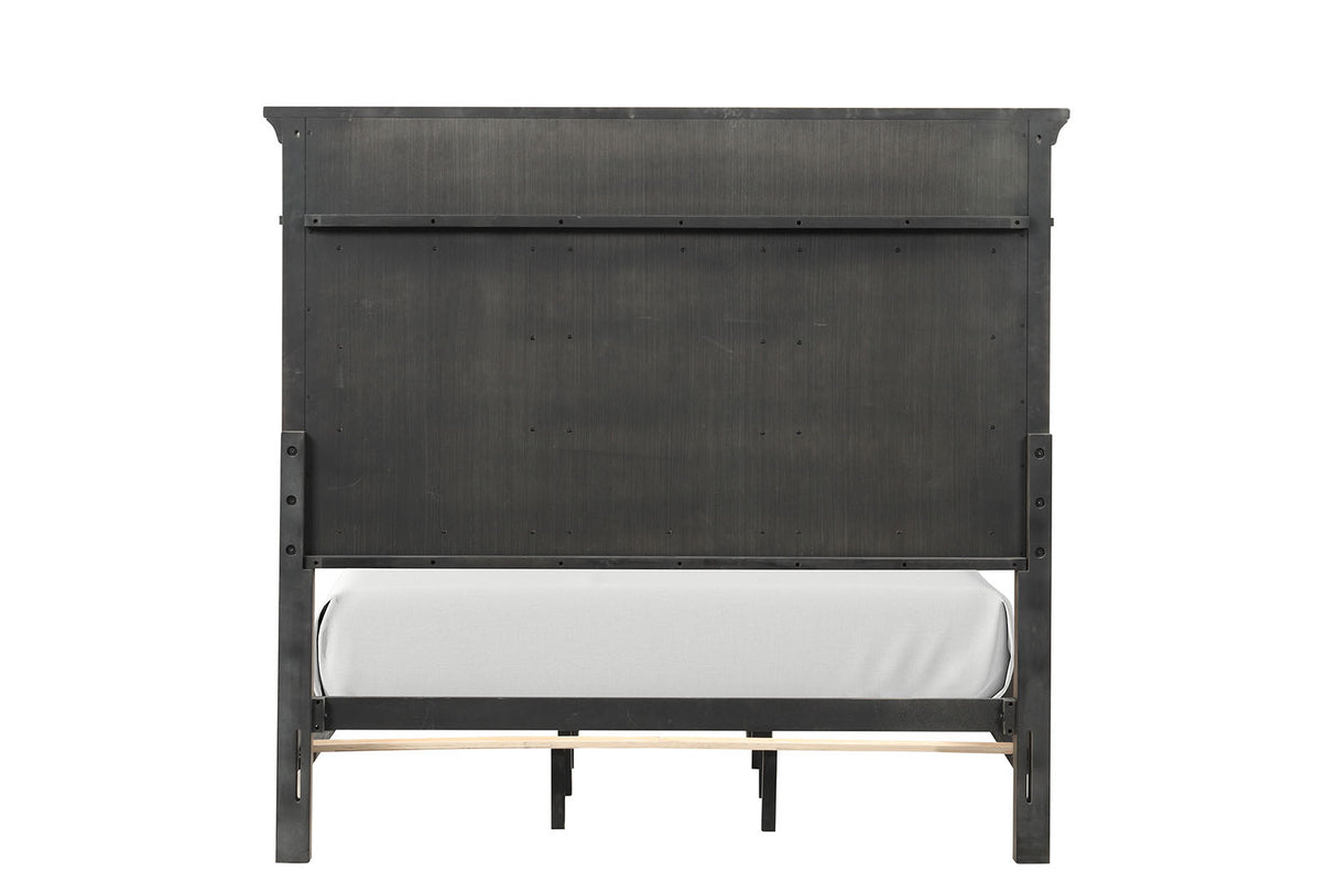 Huddersfield Dark Walnut Queen Panel Bed from Furniture of America - Luna Furniture