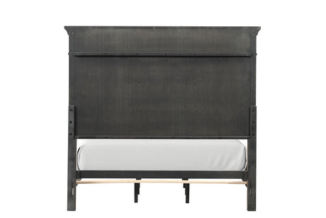 Huddersfield Dark Walnut Queen Panel Bed from Furniture of America - Luna Furniture