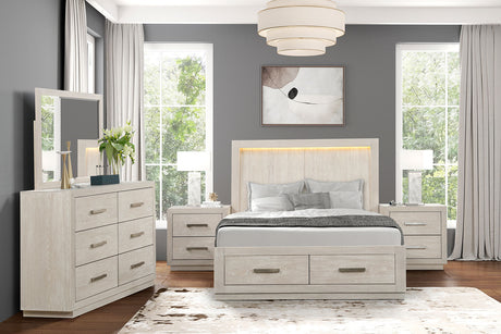 Wellingborough Light Gray Queen Bed from Furniture of America - Luna Furniture