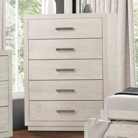 Wellingborough Light Gray 5-Piece Queen Bedroom Set from Furniture of America - Luna Furniture