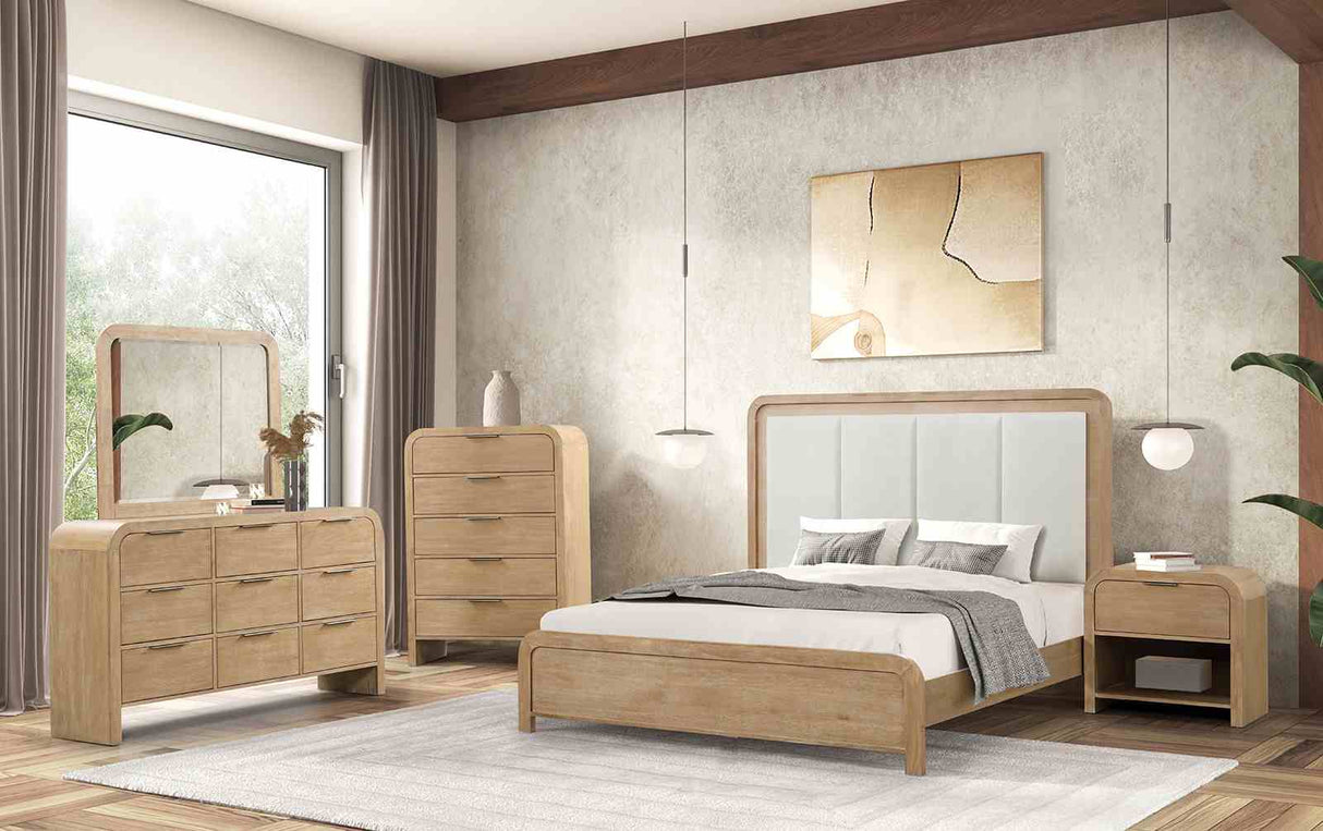Handforth Natural Mirror (Mirror Only) from Furniture of America - Luna Furniture