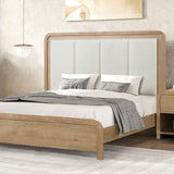 Handforth Natural Upholstered Queen Bed from Furniture of America - Luna Furniture