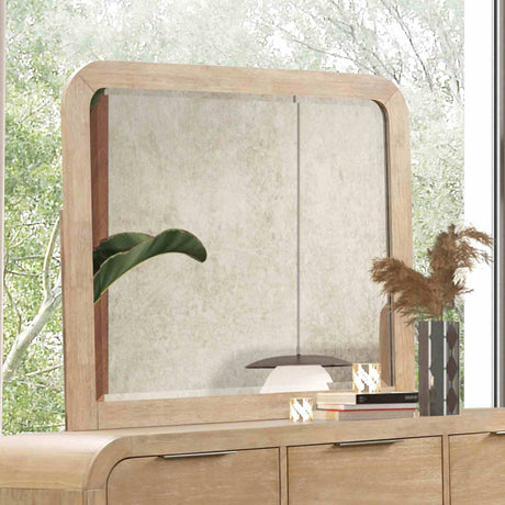 Handforth Natural Mirror (Mirror Only) from Furniture of America - Luna Furniture