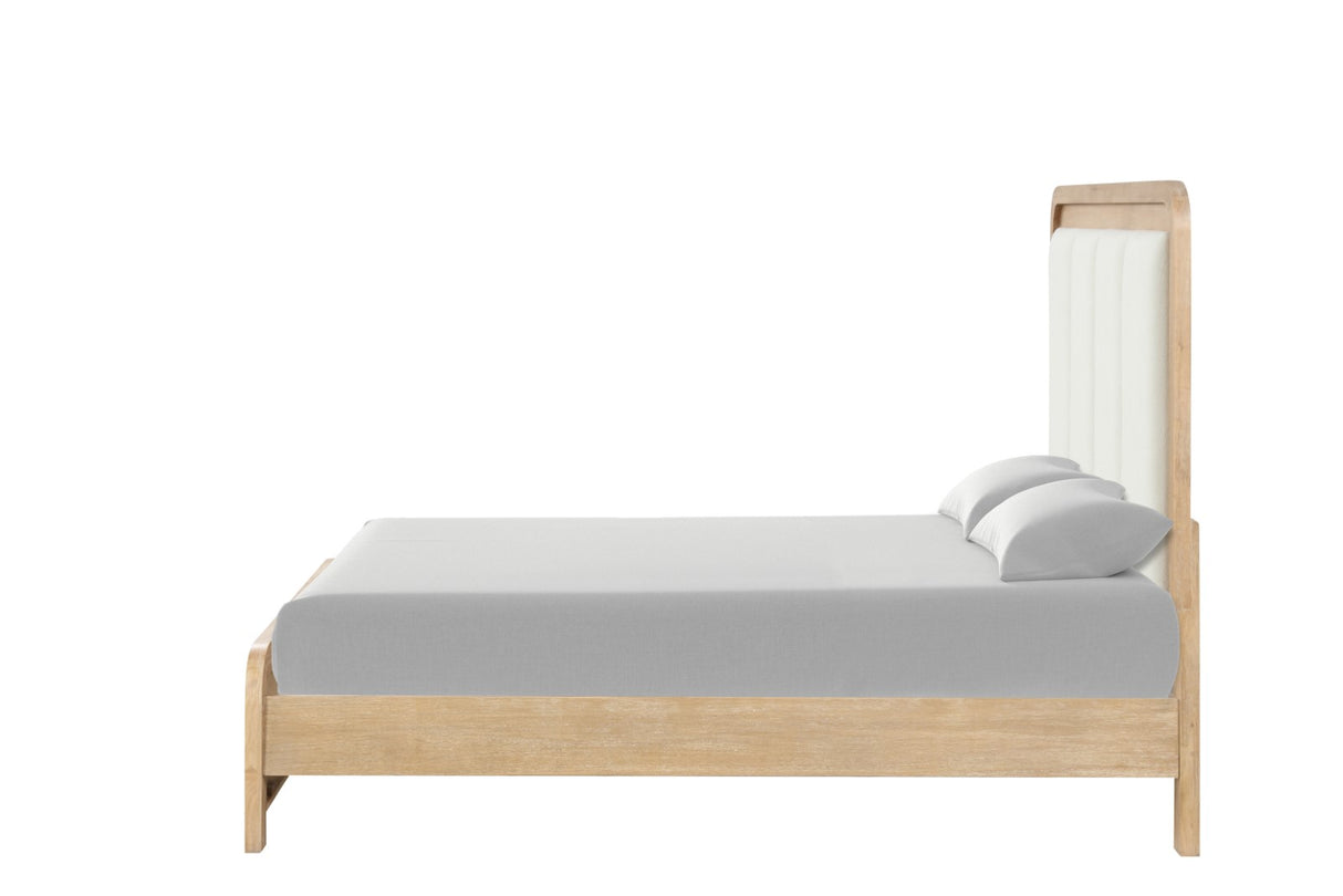 Handforth Natural Upholstered Queen Bed from Furniture of America - Luna Furniture