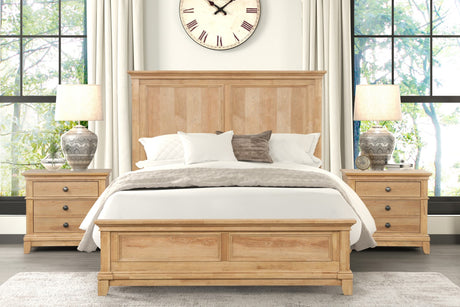 McHenry Natural Oak Queen Bed from Furniture of America - Luna Furniture