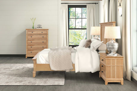 McHenry Natural Oak Queen Bed from Furniture of America - Luna Furniture