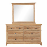 McHenry Natural Oak Mirror (Mirror Only) from Furniture of America - Luna Furniture