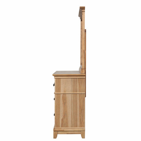 McHenry Natural Oak Dresser from Furniture of America - Luna Furniture