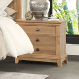 McHenry Natural Oak Farmhouse Bedroom Set from Furniture of America - Luna Furniture