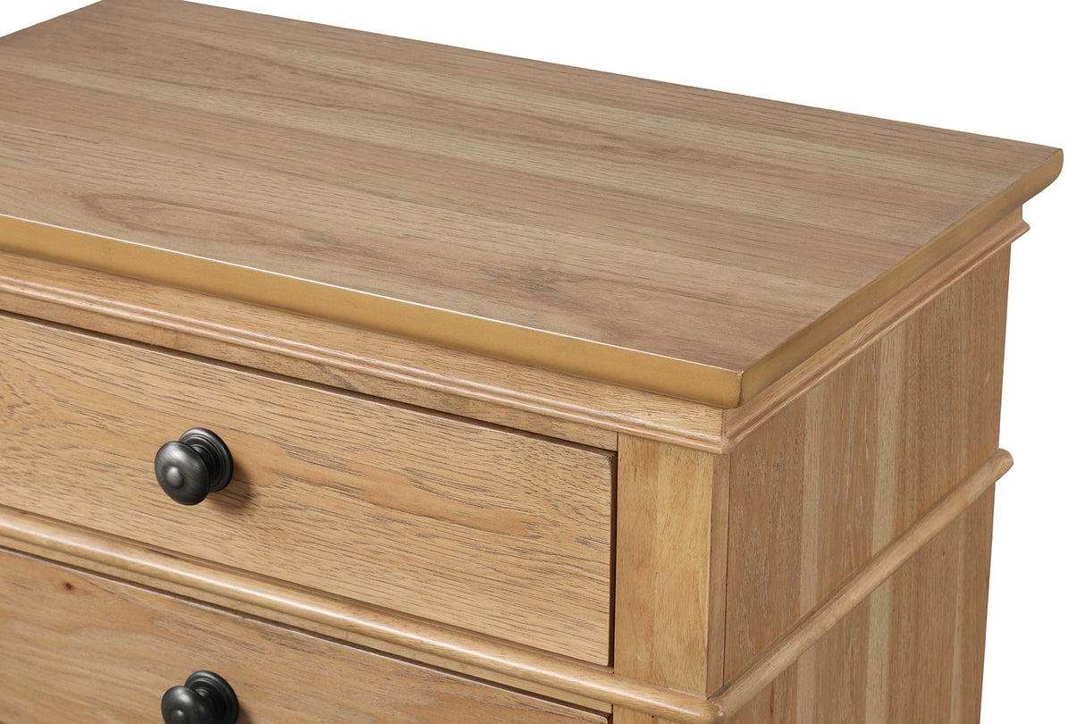 McHenry Natural Oak Farmhouse Bedroom Set from Furniture of America - Luna Furniture