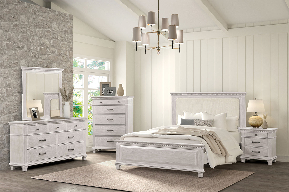 Swanley Weathered Gray King Bed from Furniture of America - Luna Furniture