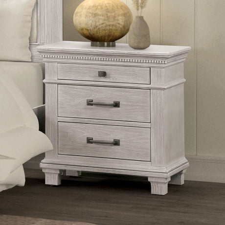 Swanley Weathered Gray Nightstand from Furniture of America - Luna Furniture