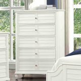 Whitehaven Antique White 5 Pc Queen Bedroom Set from Furniture of America - Luna Furniture