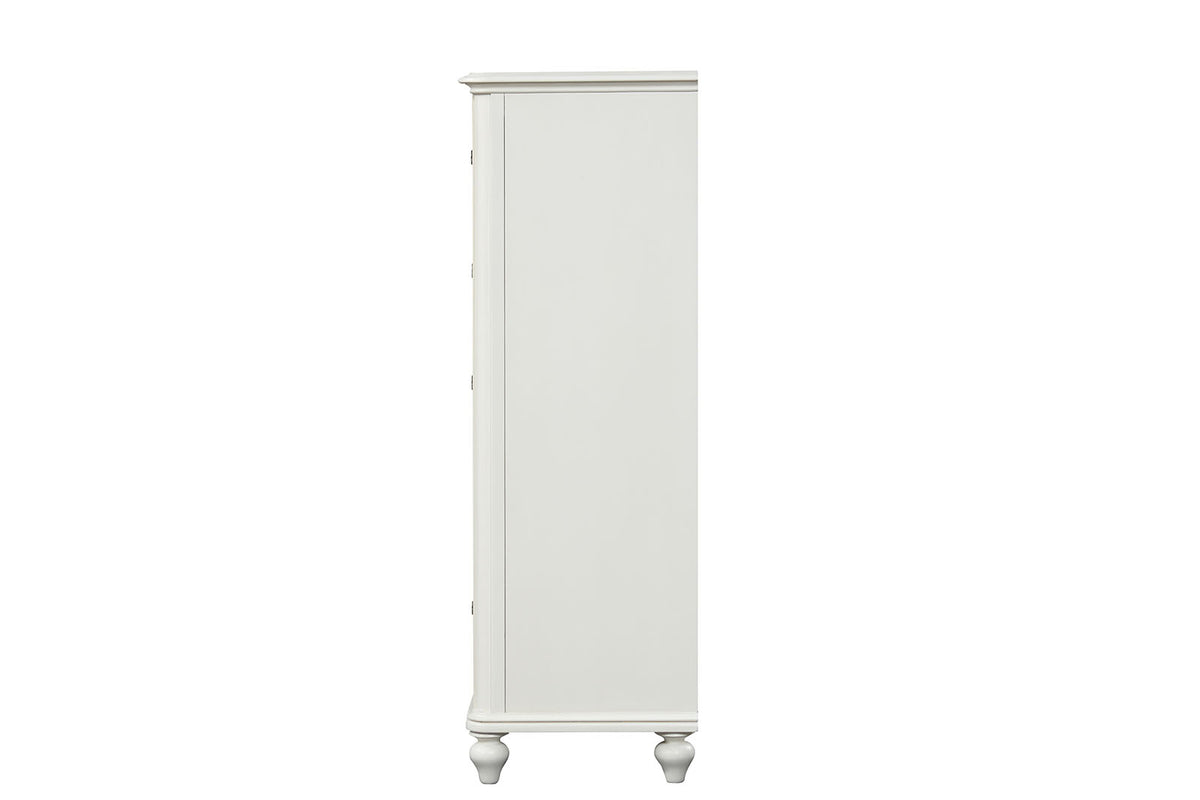 Whitehaven Antique White 5 Pc Queen Bedroom Set from Furniture of America - Luna Furniture