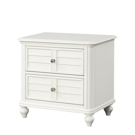 Whitehaven Antique White Nightstand from Furniture of America - Luna Furniture
