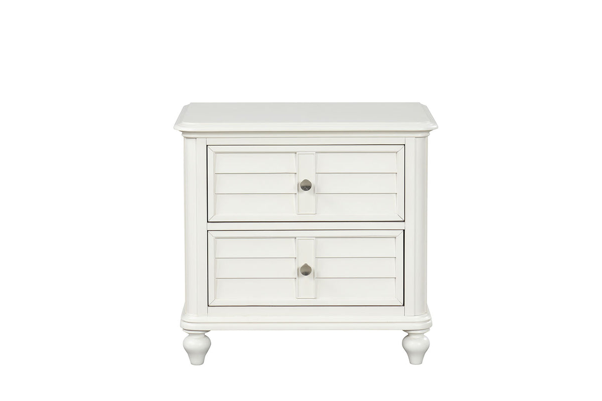 Whitehaven Antique White 5 Pc Queen Bedroom Set from Furniture of America - Luna Furniture