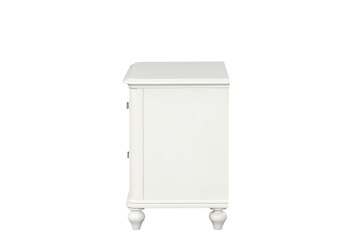 Whitehaven Antique White 5 Pc Queen Bedroom Set from Furniture of America - Luna Furniture