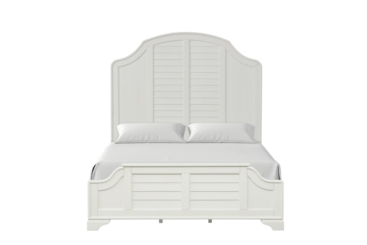 Whitehaven Antique White King Bed from Furniture of America - Luna Furniture