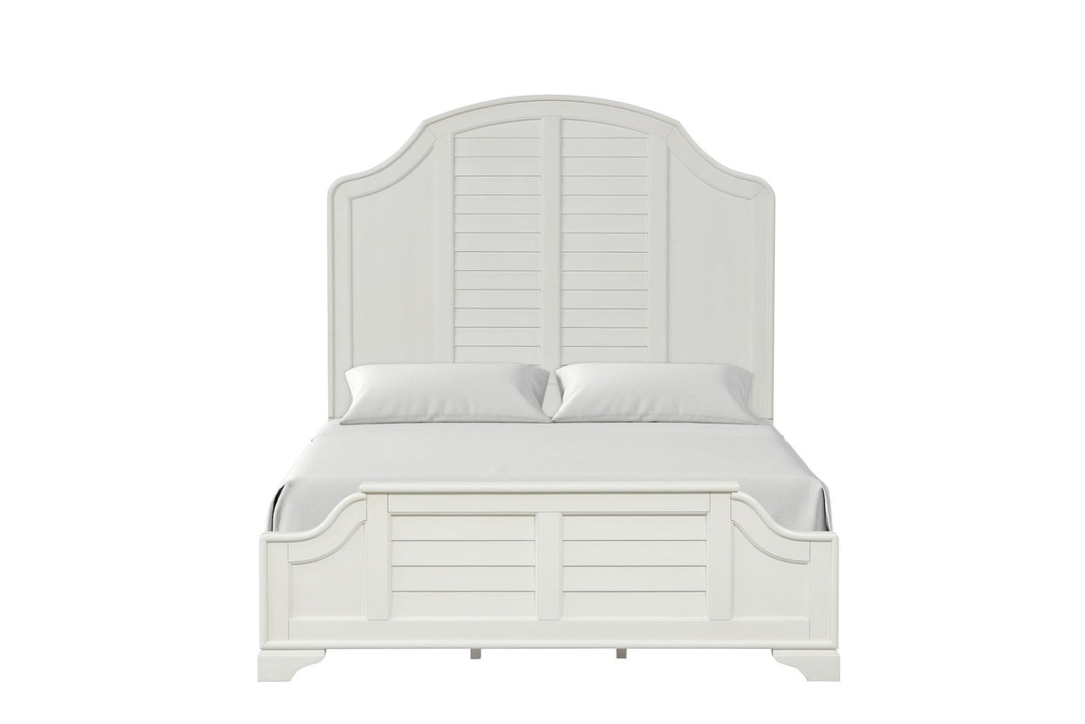 Whitehaven Antique White Queen Bed from Furniture of America - Luna Furniture